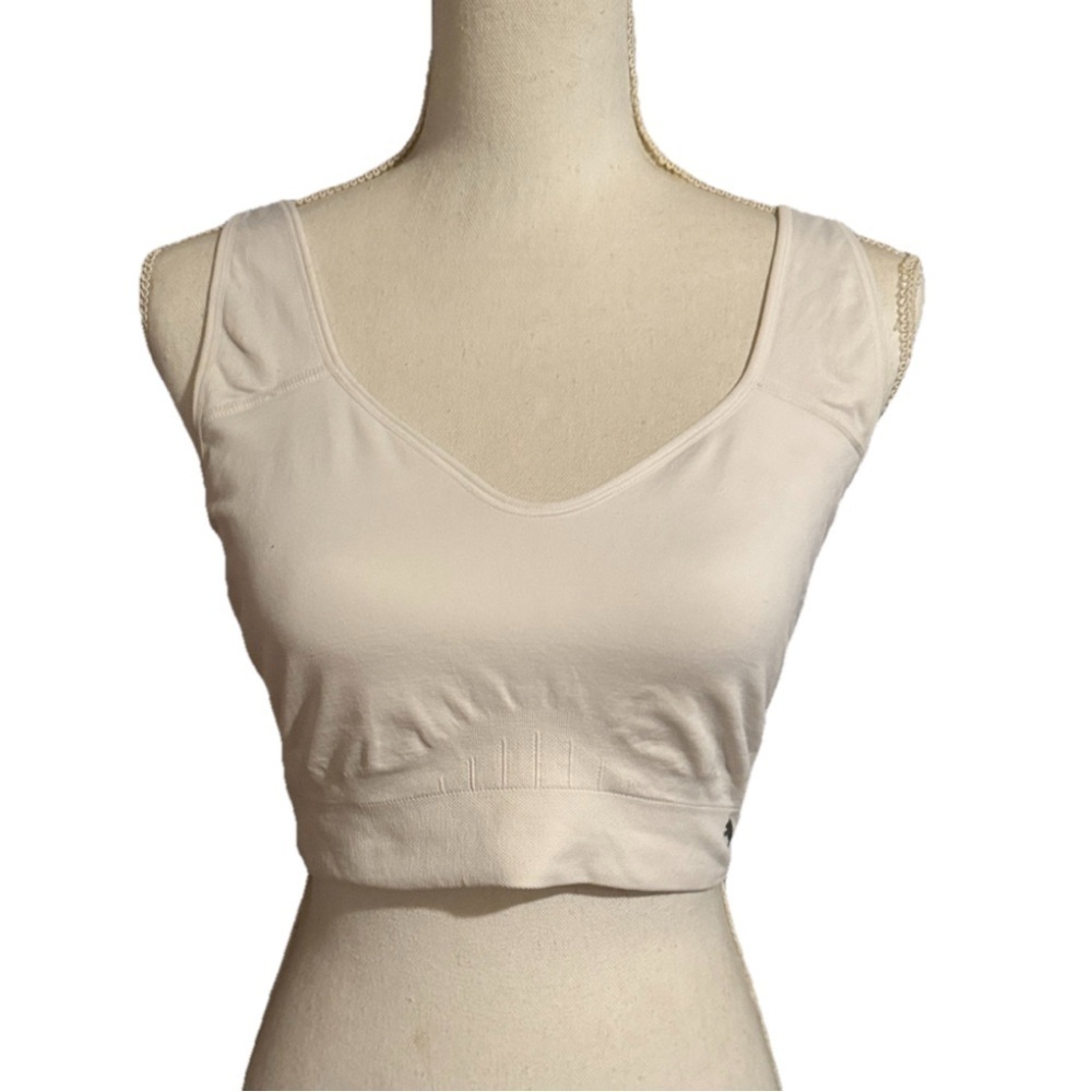 Puma White Sports Bra / Crop gym top size XL